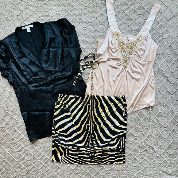 Silky Neutral Women’s Blouses Dressy Tops Women’s XL Bundle Set - Picture 1 of 10